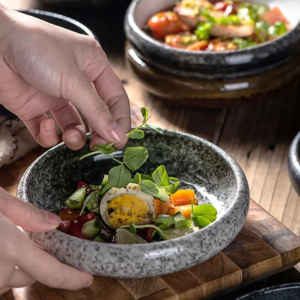 Creative retro ceramic plates plates dishes sushi plates tableware snack plates