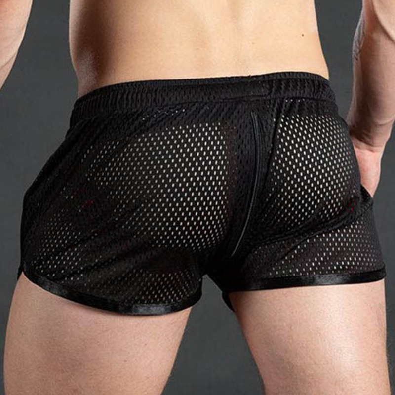Fitness Fashion Mesh Muscle Training Shorts Men Quick-Dry Breathable Lightweight 3/4 Pants Beach Summer Style - Bild 2