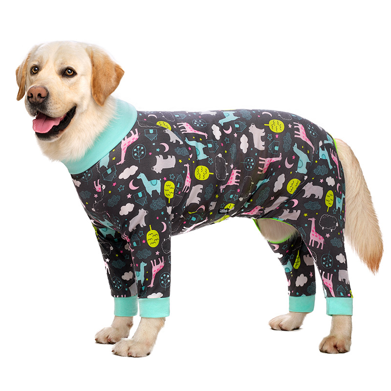 Medium and large dog pet clothing thin design belly protection weaning and sterilization suit - Bild 11