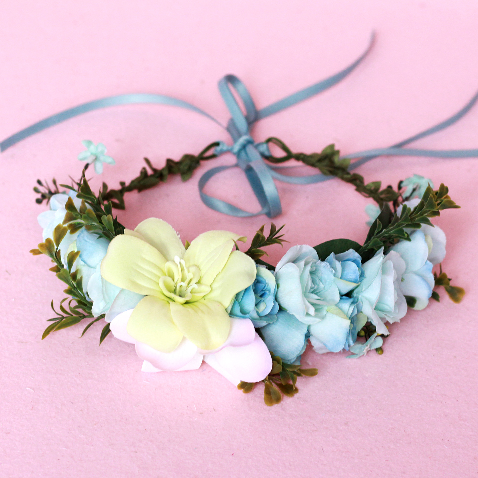Hawaiian Vacation Wreath Headwear Beautiful Bridal Hairbands Wedding Hair Accessories Headwear Wreath - Bild 10