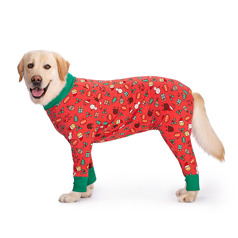 Medium and large dog pet clothing thin design belly protection weaning and sterilization suit - Bild 35