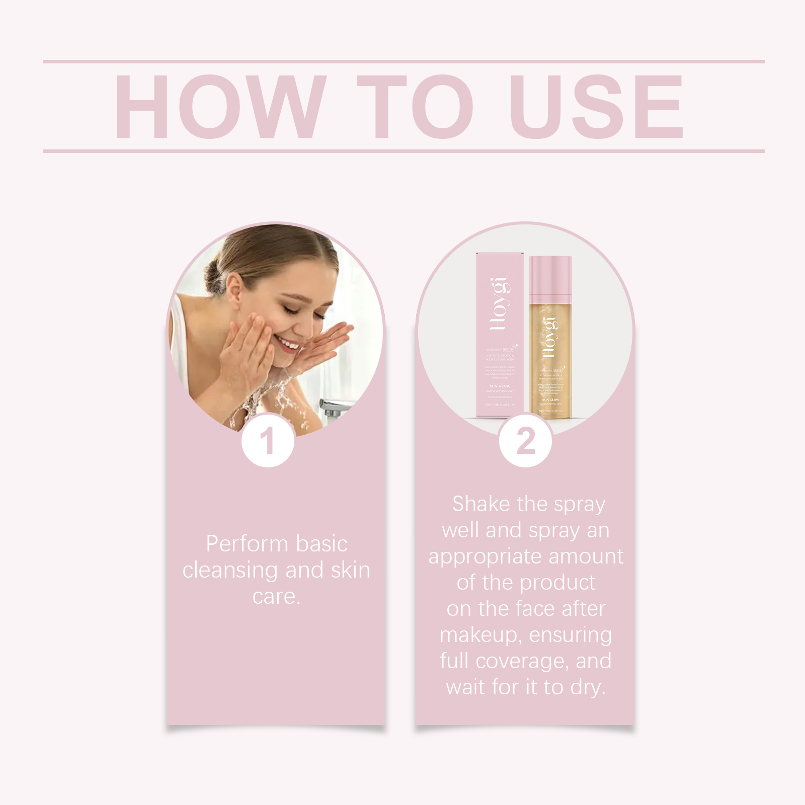 Hoygi Moisturizing Protection Spray, Light Transparent Oil Control Long-Lasting Matte Natural Mist Anti-Rub Protection Spray - Bild 6