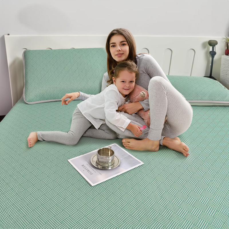 600D Carbon Fiber Summer Mat, Natural Ice Vine Cooling Mat, Can, Naked-sleep Cool Mattress, Pillowcase - Bild 6
