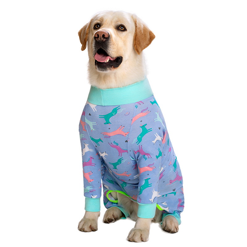 Medium and large dog pet clothing thin design belly protection weaning and sterilization suit - Bild 17