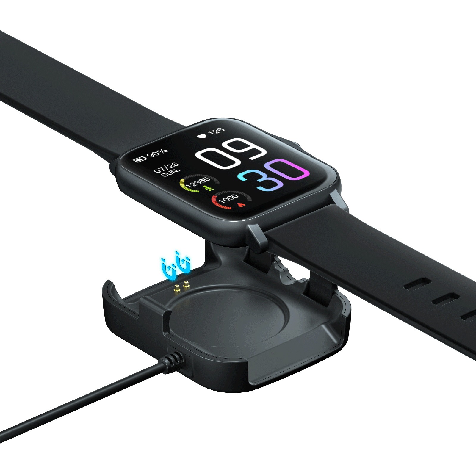 GTS2 sports bracelet waterproof plum off weather temperature measurement heart rate alarm sleep detection smart watch - Bild 10
