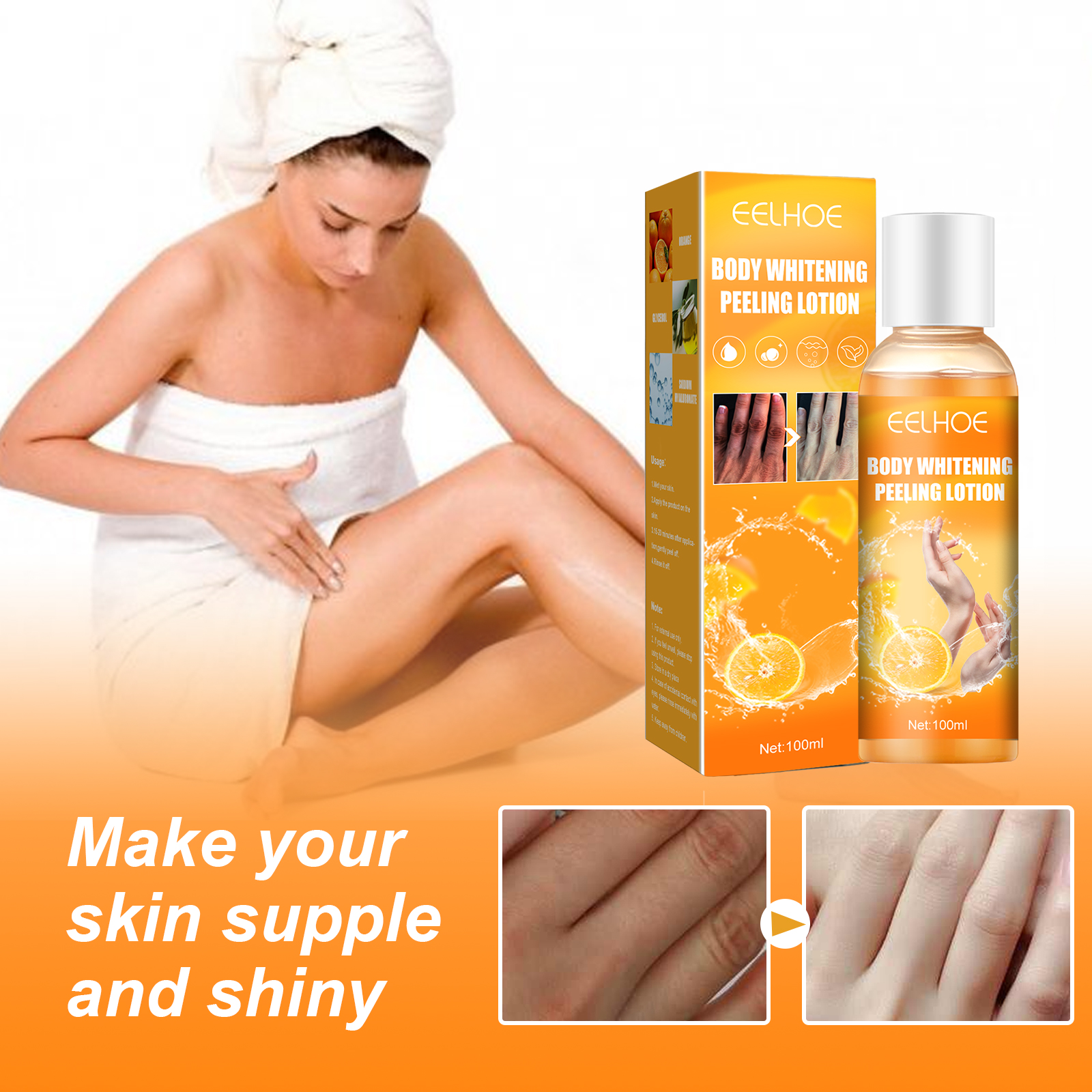 EELHOE Blackening Whitening Gel, Repair Hydrating Brightening Skin Melanin Removal Gel - Bild 4