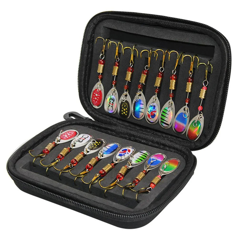 Metal Spoon Spinner Fishing Lure 16pcs Set Spoonbait Crankbaits Fishing Wobblers for Pike Crochet Kit Artificial Bait - Bild 7