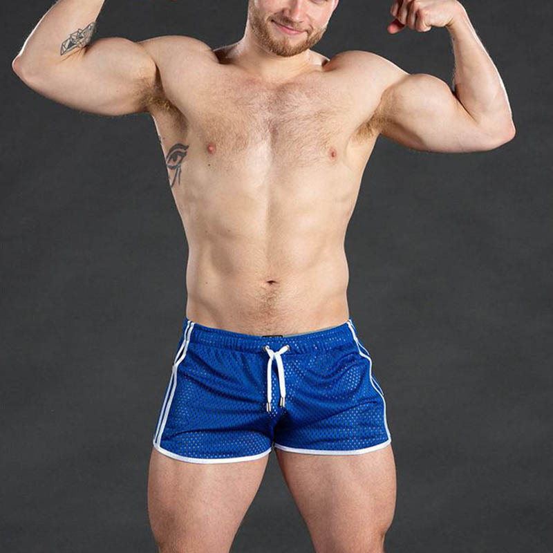 Fitness Fashion Mesh Muscle Training Shorts Men Quick-Dry Breathable Lightweight 3/4 Pants Beach Summer Style - Bild 4