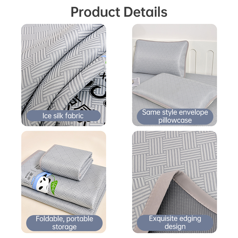 600D Carbon Fiber Summer Mat, Natural Ice Vine Cooling Mat, Can, Naked-sleep Cool Mattress, Pillowcase - Bild 8