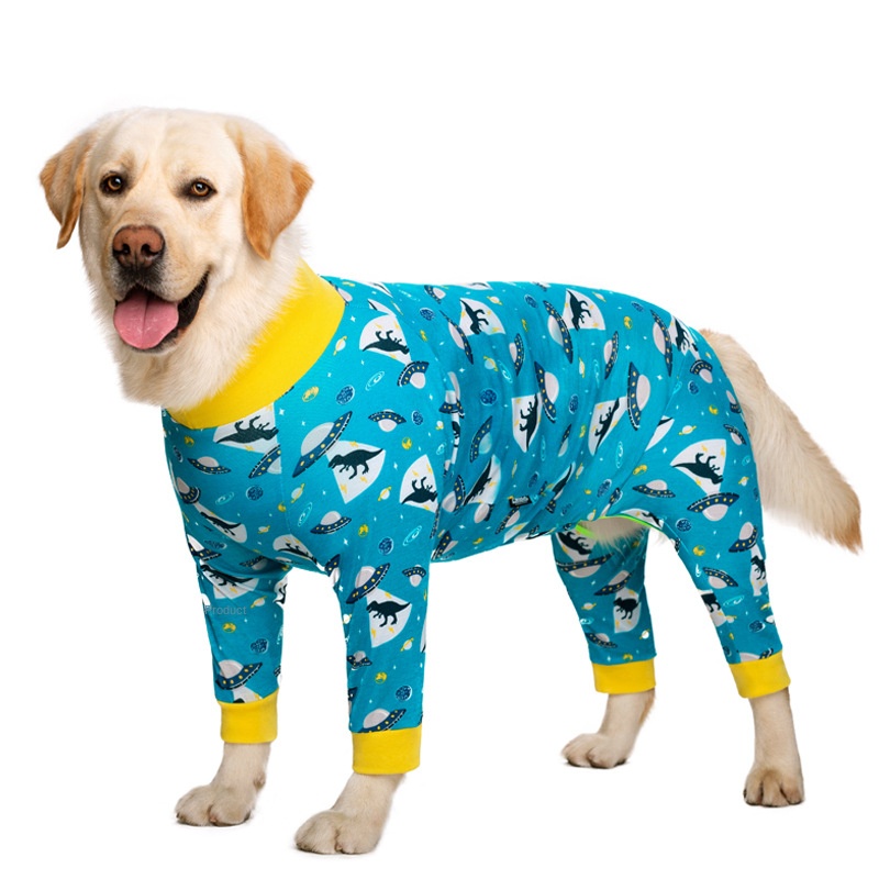 Medium and large dog pet clothing thin design belly protection weaning and sterilization suit - Bild 10