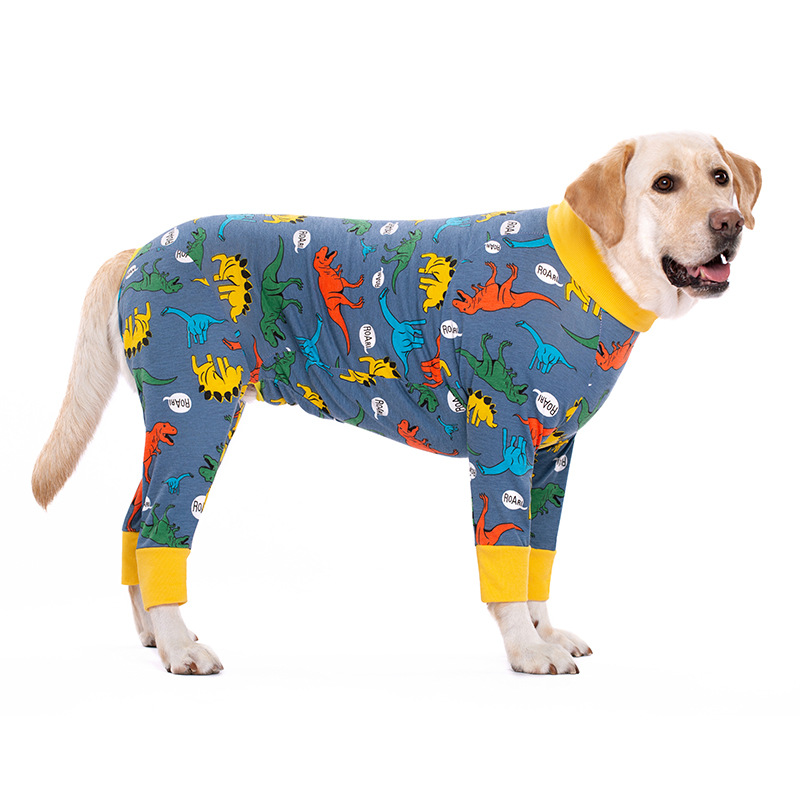 Medium and large dog pet clothing thin design belly protection weaning and sterilization suit - Bild 7