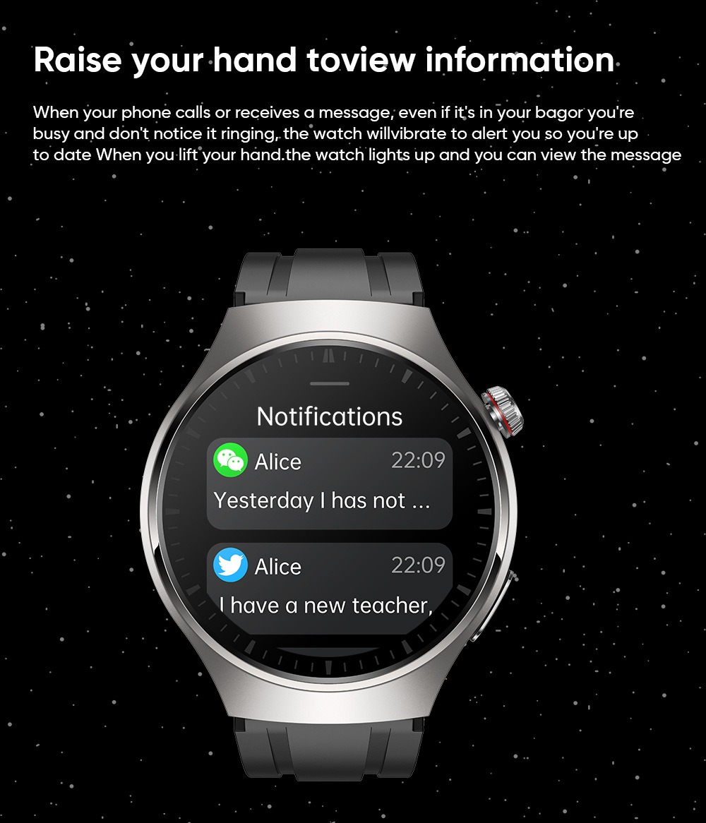 Smart watch non-invasive blood glucose measurement AMOLED ECG heart rate monitoring Bluetooth call sports watch - Bild 6