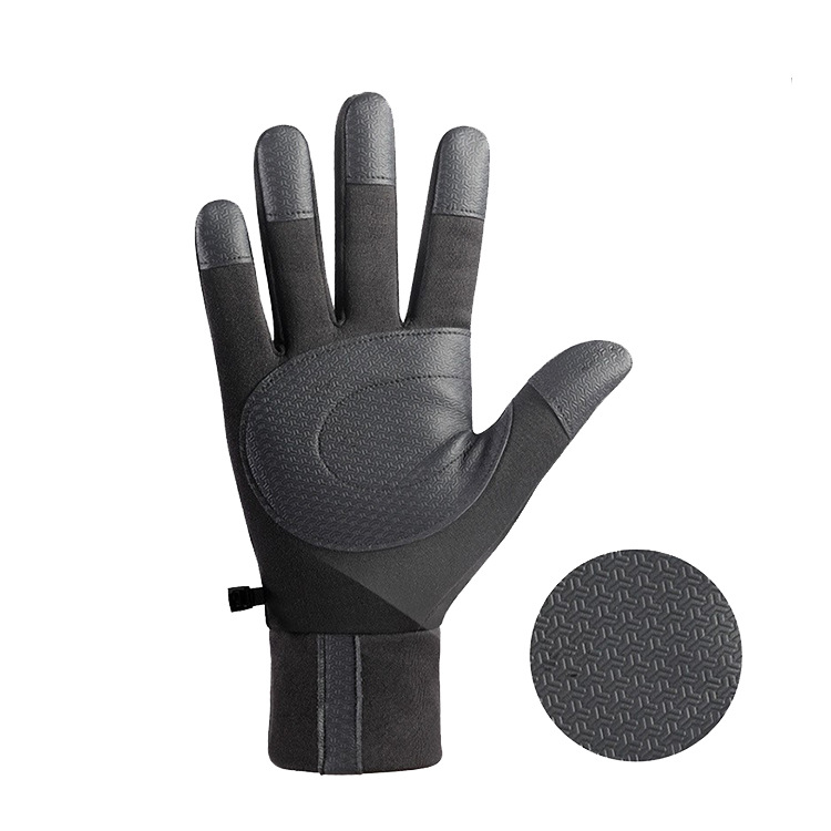Outdoor Sports Warm Gloves Winter Windproof With Fleece Thickened Fitness Non-Slip Driving Touch Screen Cycling Gloves - Bild 2