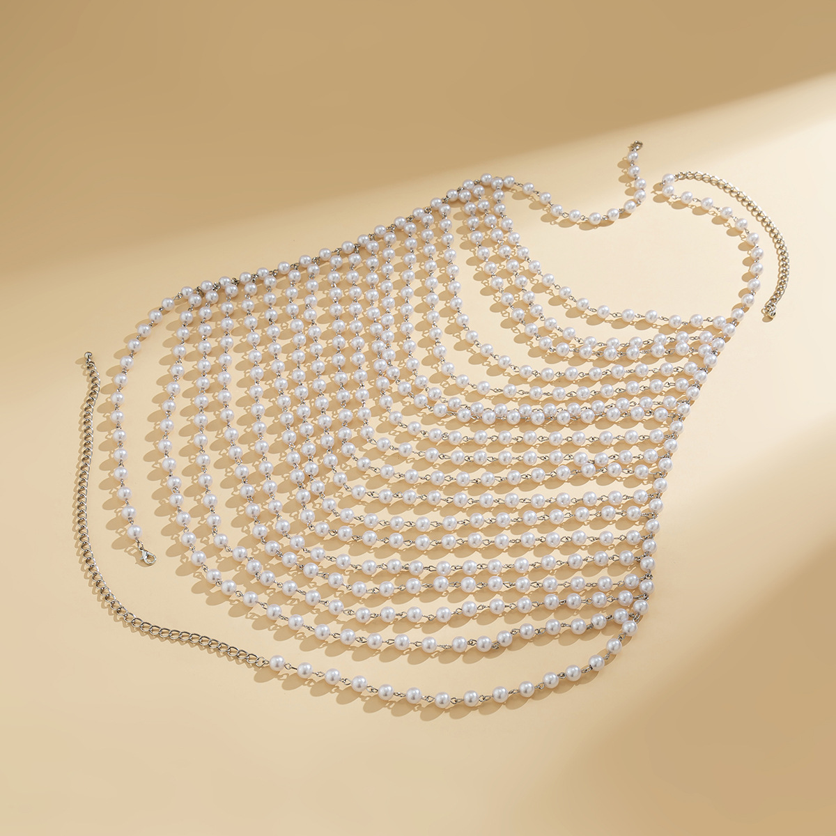 Sexy vacation style pearl bra, clothing chain, bikini chain body - Bild 4