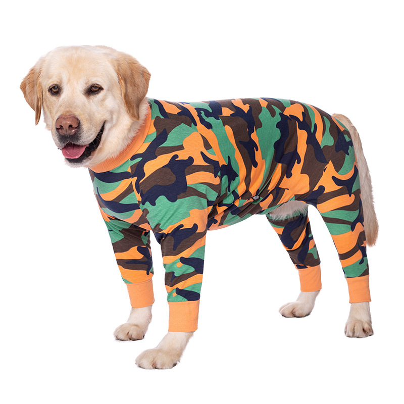 Medium and large dog pet clothing thin design belly protection weaning and sterilization suit - Bild 40