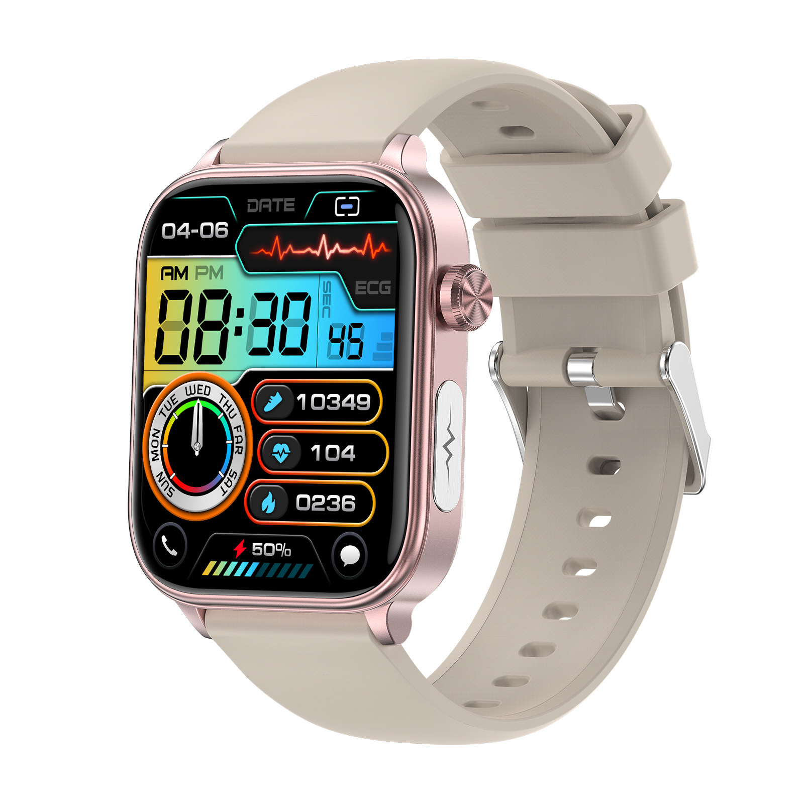 ET570 Smart Watch with Bluetooth Call, ECG Function, Non-invasive Blood Glucose, and True Blood Oxygen Monitoring - Bild 9