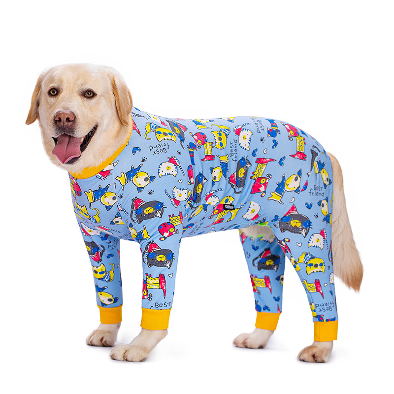Medium and large dog pet clothing thin design belly protection weaning and sterilization suit - Bild 15