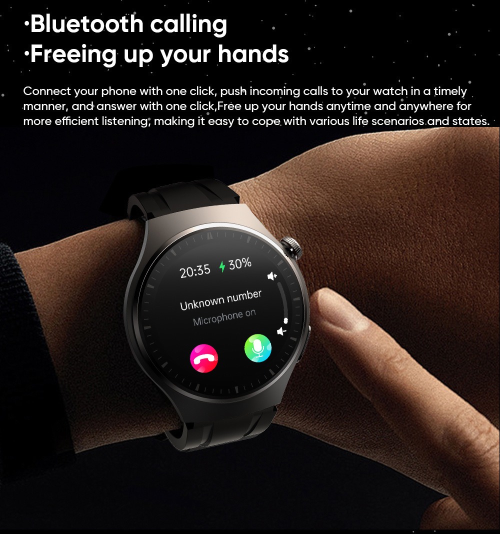 Smart watch non-invasive blood glucose measurement AMOLED ECG heart rate monitoring Bluetooth call sports watch - Bild 2