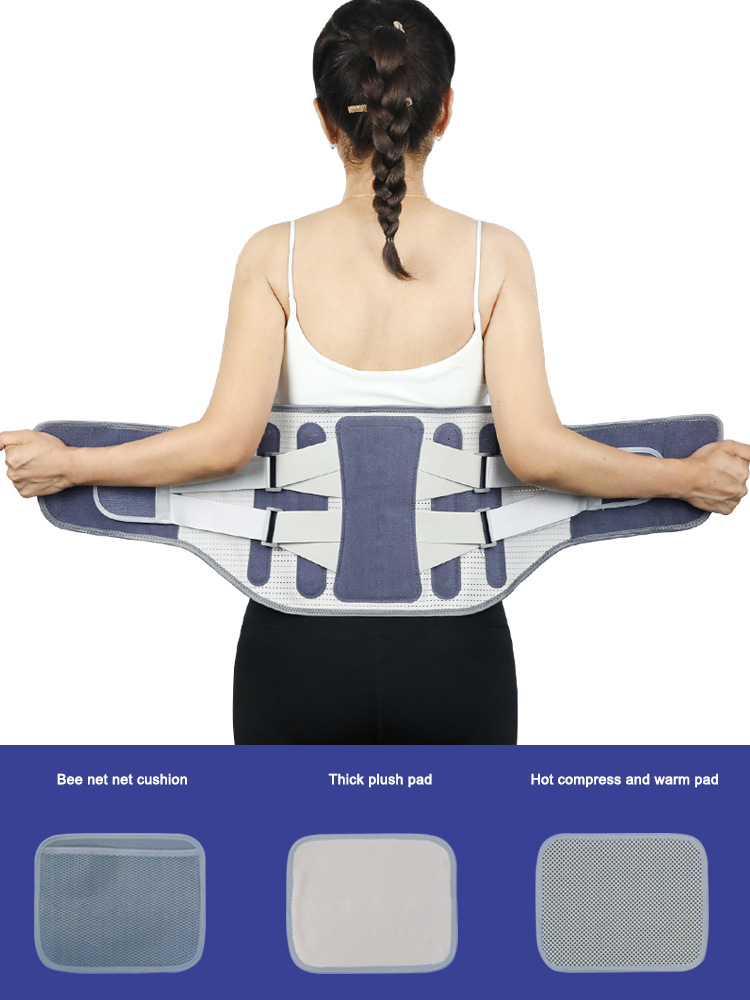 Widening waist belt and detachable steel plate lumbar support - Bild 6
