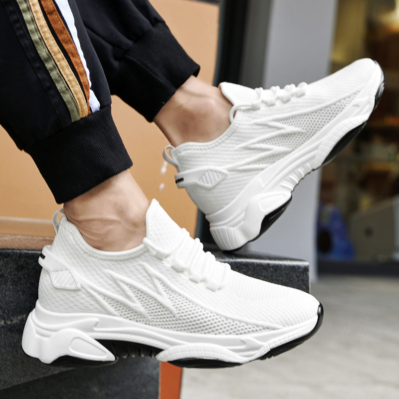 Tie-up Height-Increasing Shoes for Men, Breathable Mesh Casual Dad Shoes - Bild 2
