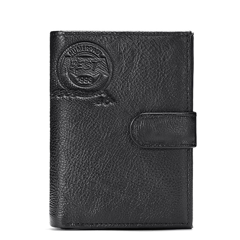 Genuine Leather Men's Wallet First Layer Leather Business Casual Wallet Large Capacity Multifunctional Passport Book - Bild 7
