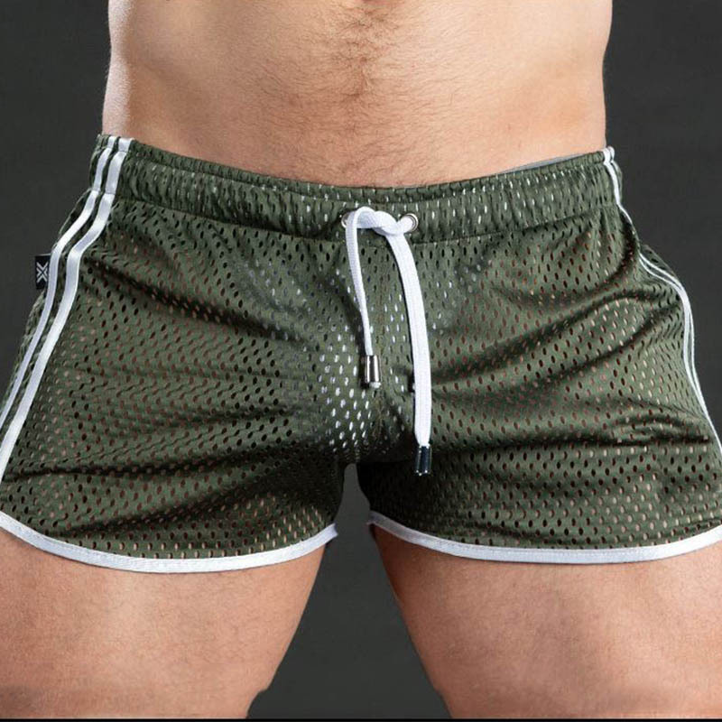 Fitness Fashion Mesh Muscle Training Shorts Men Quick-Dry Breathable Lightweight 3/4 Pants Beach Summer Style - Bild 3
