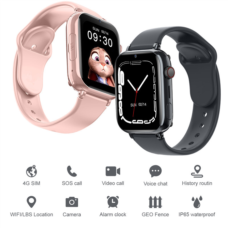 4G children's smart watch with 1.85-inch large screen, waterproof and location tracking - Bild 4
