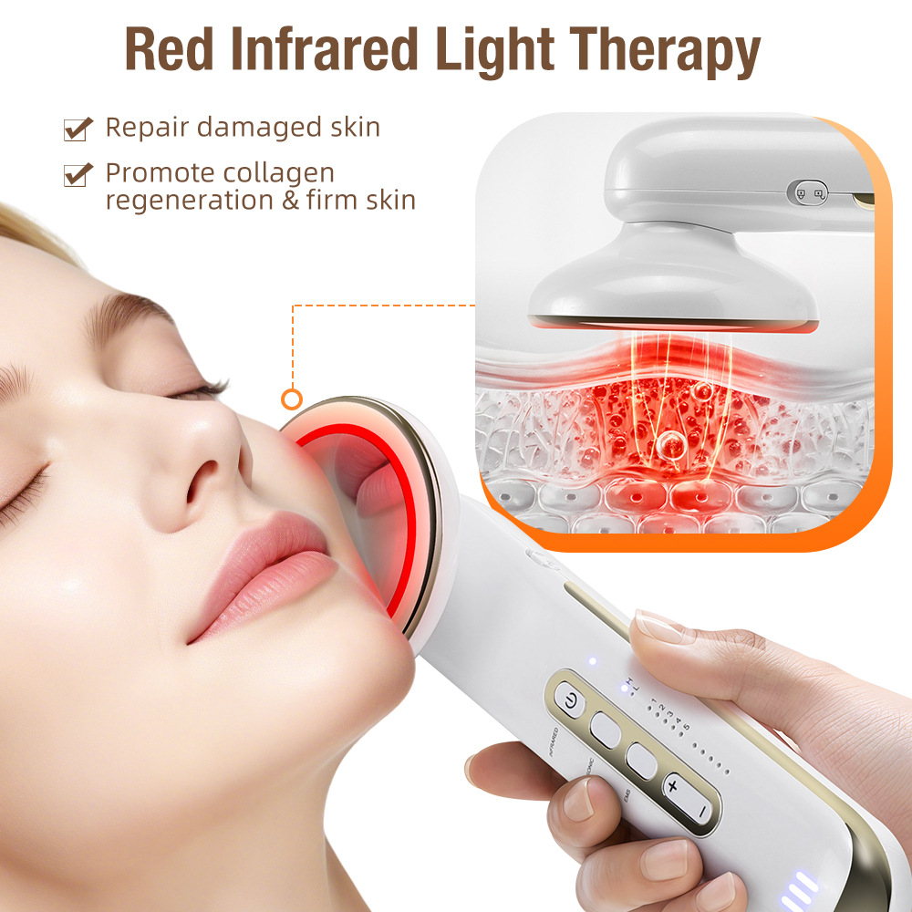 EMS Body Sculpting Device with 5 Modes, Rechargeable Far Infrared & Ultrasonic Fat Burning Slimming Beauty Instrument - Bild 3