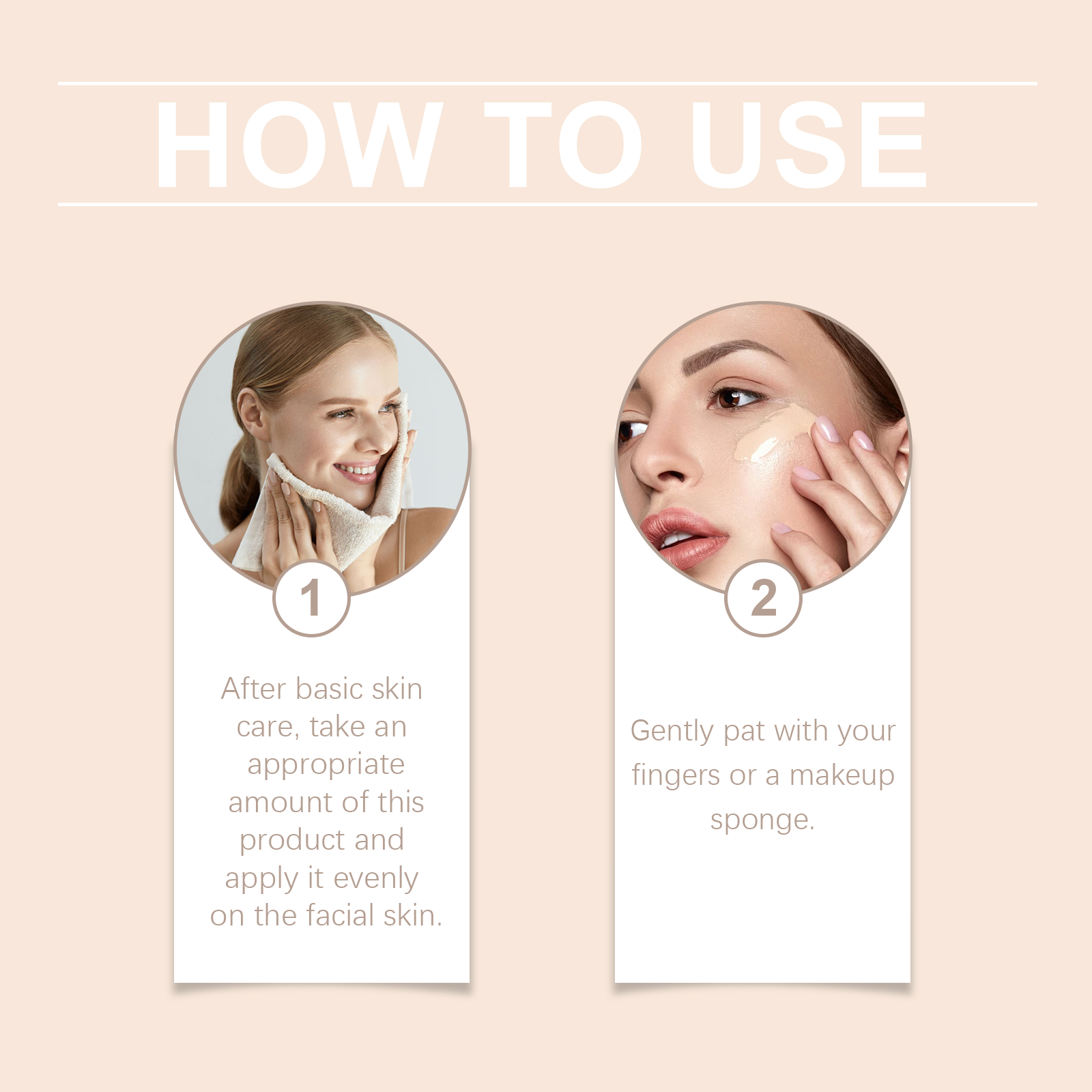 West&Month Moisturizing Liquid Foundation, Long-Lasting Long-Lasting Moisturizing Light Skin Care Liquid Foundation - Bild 6