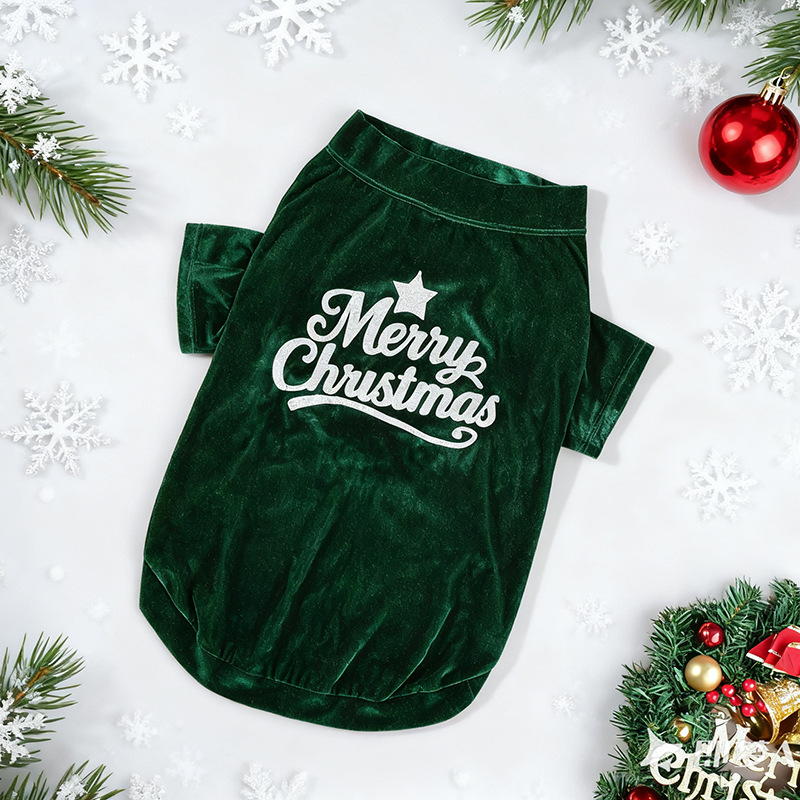 Christmas pet clothes autumn and winter two foot vest New Year's small medium and large dog clothes - Bild 7