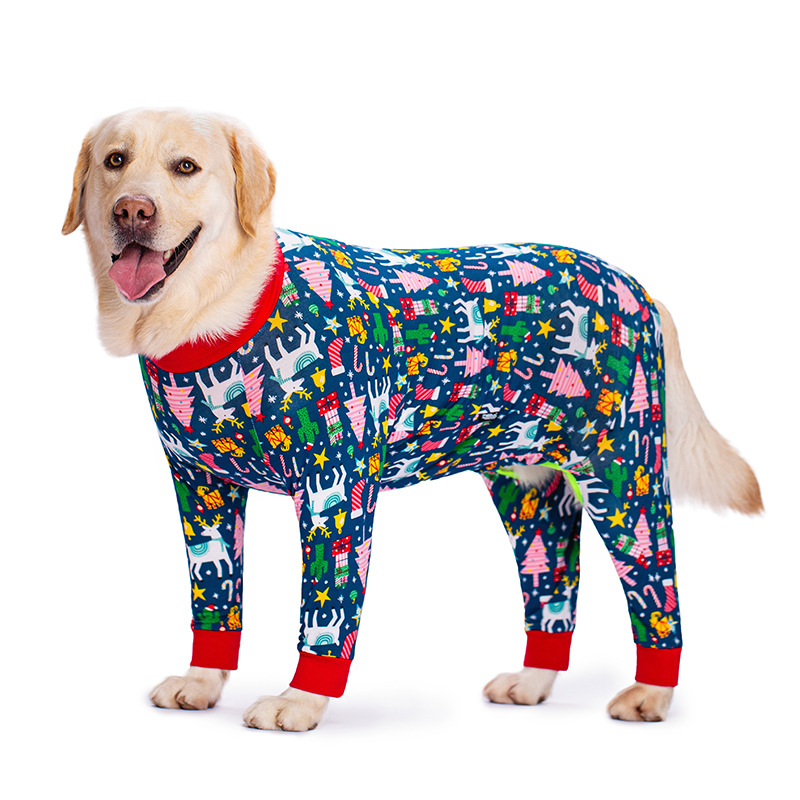Medium and large dog pet clothing thin design belly protection weaning and sterilization suit - Bild 38