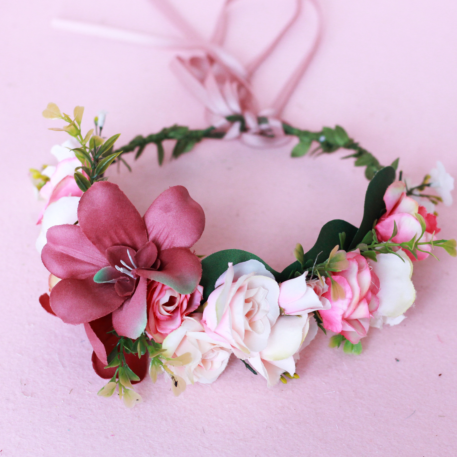 Hawaiian Vacation Wreath Headwear Beautiful Bridal Hairbands Wedding Hair Accessories Headwear Wreath - Bild 9