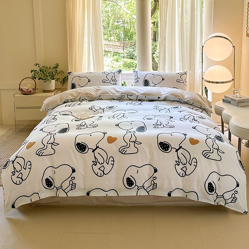 Cartoon Four-Piece Set Fresh Autumn and Winter Single Student Dormitory Bedding Sheet Three-Piece Set Single Quilt Cover - Bild 20