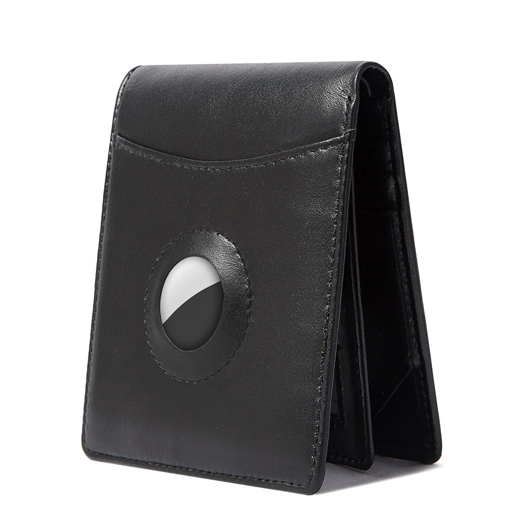 Suitable For AirTag Anti-Lost Device RFID Anti-Magnetic Wallet Large Capacity Multi Card First Layer Cowhide Men's Leather Wallet - Bild 5
