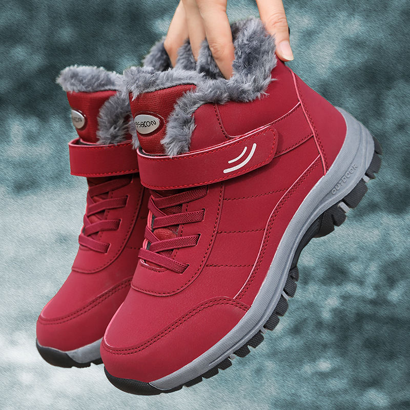 Rubber sole anti slip warm cotton shoes snow boots - Bild 4