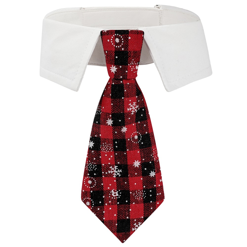 New British style handsome Christmas dog collar Christmas pet tie - Bild 6