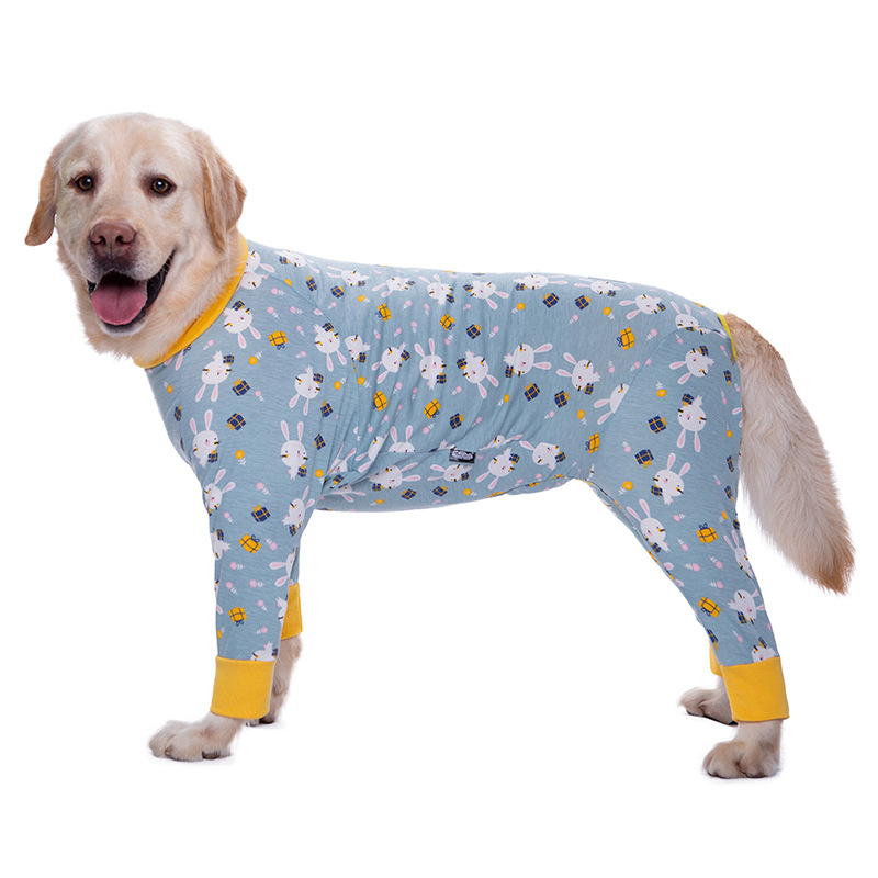 Medium and large dog pet clothing thin design belly protection weaning and sterilization suit - Bild 26
