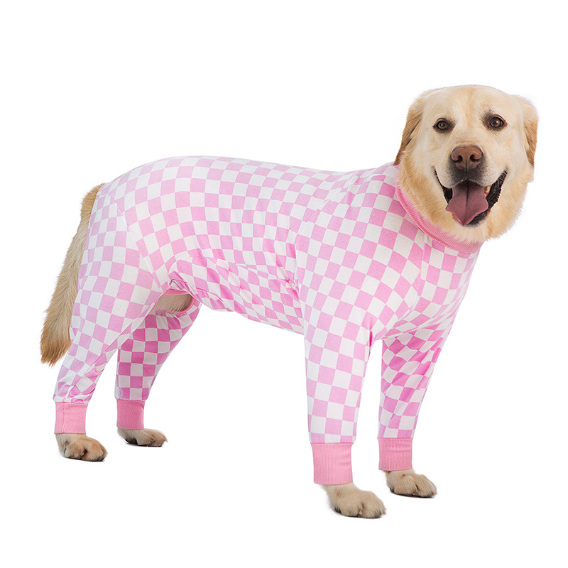 Medium and large dog pet clothing thin design belly protection weaning and sterilization suit - Bild 46