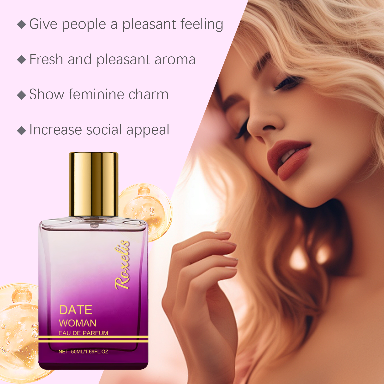 Roxelis Travel Perfume (Saffron)Herbal Charm Perfume Keep Fragrance Release Charm Misty Rain Garden Wood Scent Portable Herbal Perfume - Bild 4