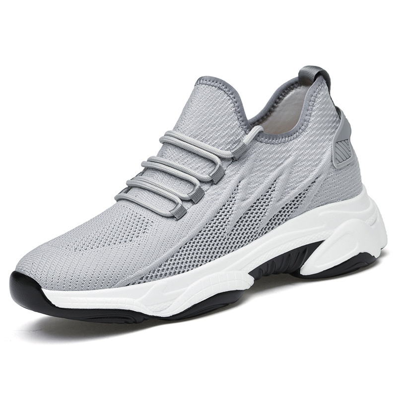 Tie-up Height-Increasing Shoes for Men, Breathable Mesh Casual Dad Shoes - Bild 7