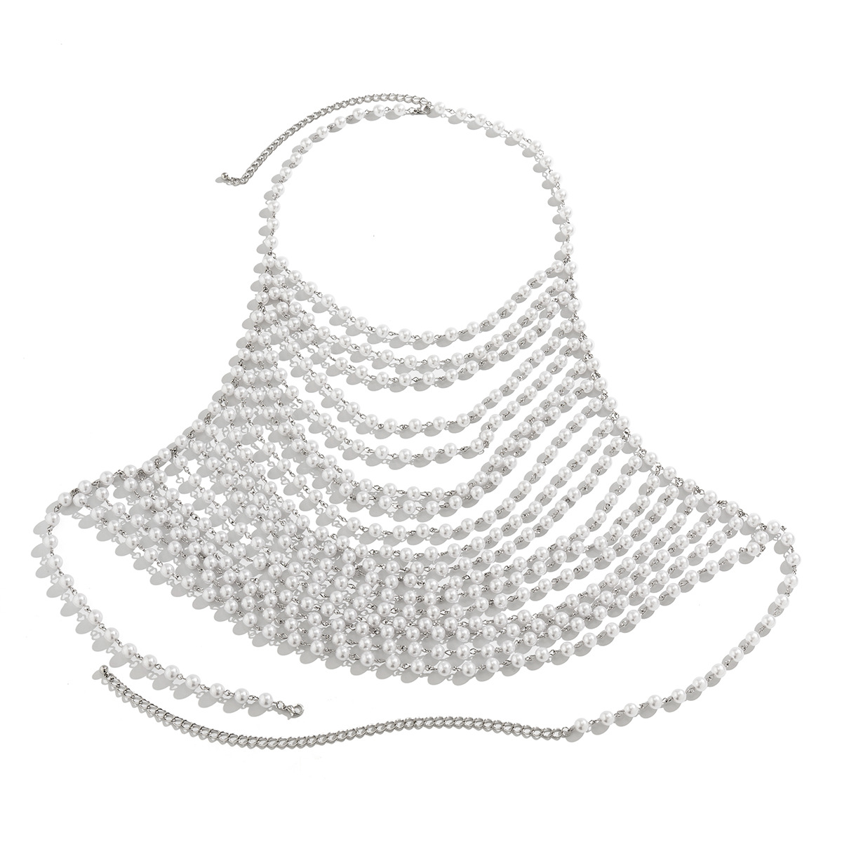 Sexy vacation style pearl bra, clothing chain, bikini chain body - Bild 5