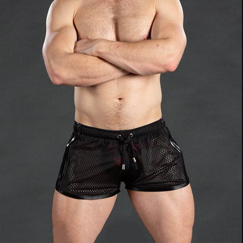 Fitness Fashion Mesh Muscle Training Shorts Men Quick-Dry Breathable Lightweight 3/4 Pants Beach Summer Style - Bild 8