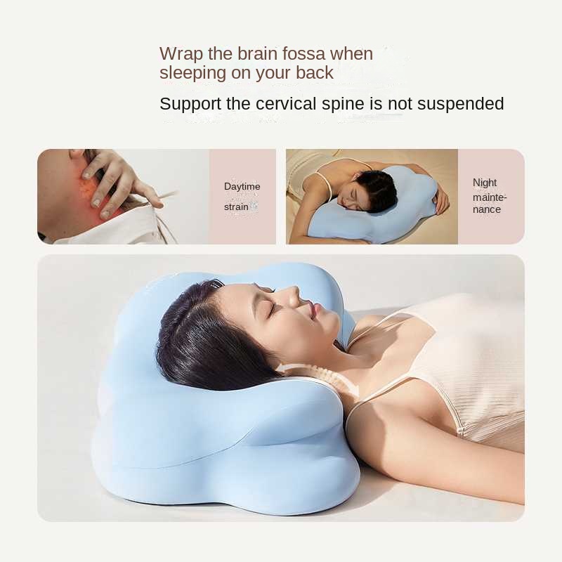 Cloud Pillow with Herbal Essence for Neck Support and Sleep Aid, Memory Foam Cervical Pillow for Side Sleeping - Bild 3