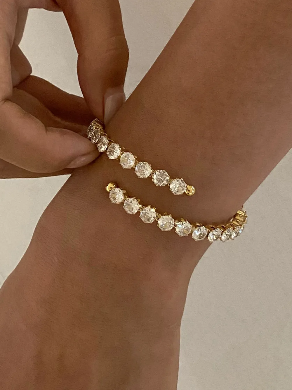 Stainless Steel Inlaid Zircon Bracelet - Bild 5