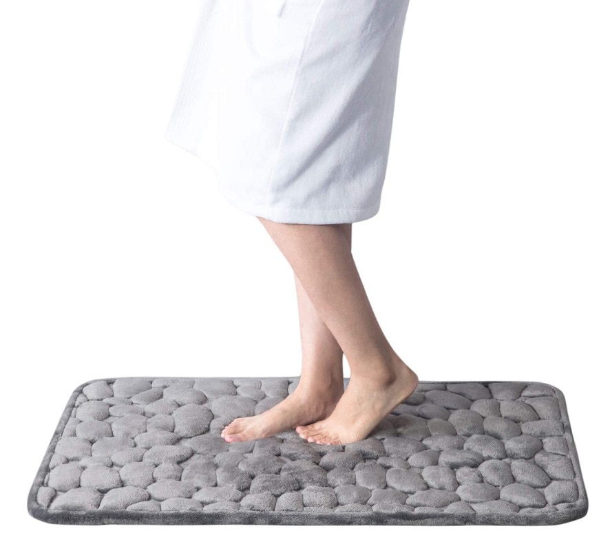 Cobblestone Embossed Bathroom Bath Mat Non-slip Carpets In Wash Basin Bathtub Side Floor Rug Shower Room Doormat Memory Foam Pad - Bild 11