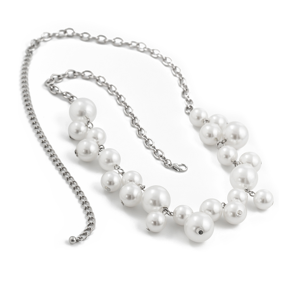 Fashion design imitation pearl tassel waist chain female creative round bead splicing body chain - Bild 5