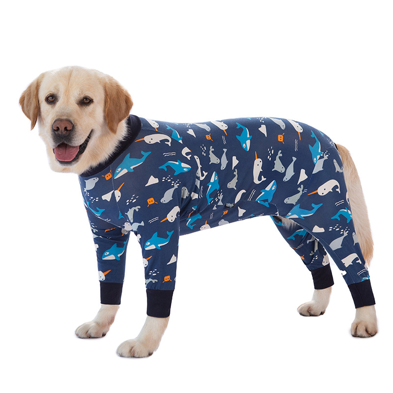Medium and large dog pet clothing thin design belly protection weaning and sterilization suit - Bild 43