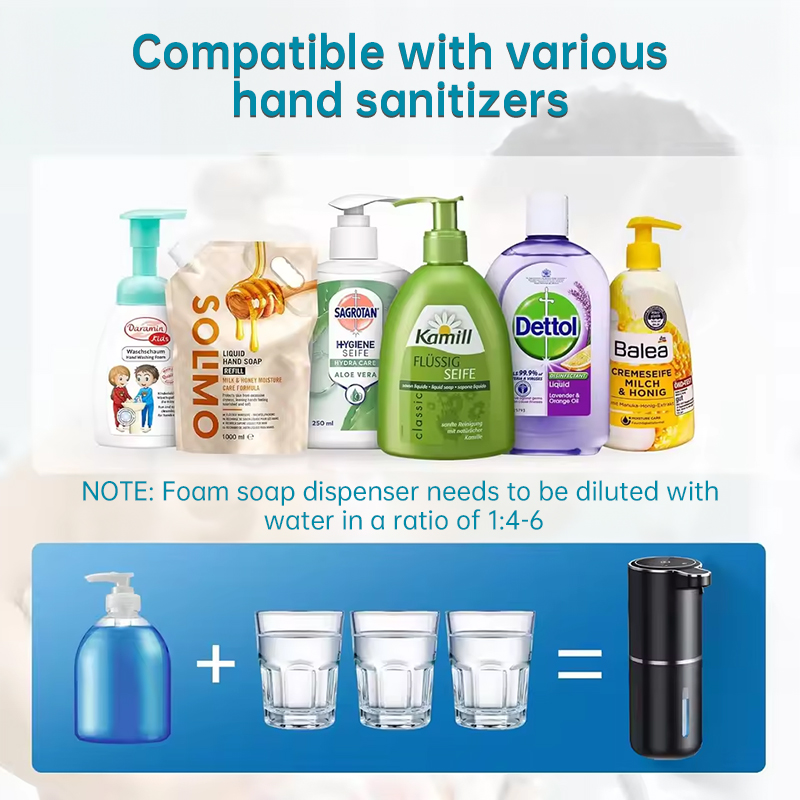 Touchless Sensor Soap Dispenser for Bathroom & Kitchen. Offers Foam and Liquid Modes. - Bild 8