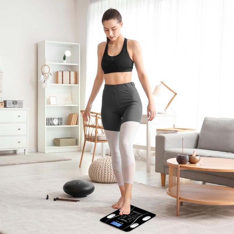 Bluetooth smart scale with app, full-body analysis, iOS/Android, 180kg, high-precision for fitness. - Bild 5
