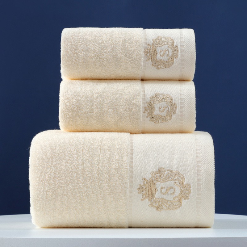 Towel Set Of Pure Cotton Towel Bath Towel Three-Piece Gift Set Xinjiang Cotton - Bild 4